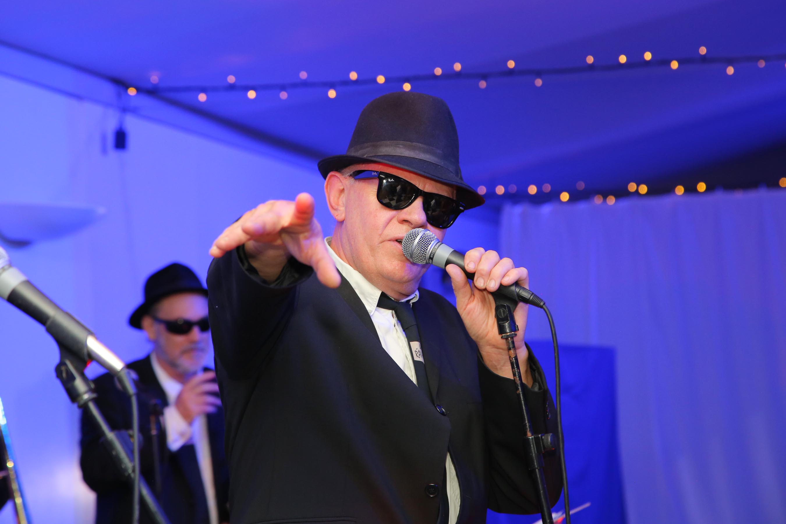 Blues band, Rawhides, performed at React event